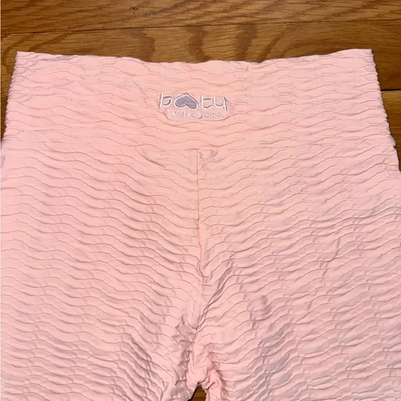 Booty By Brabants Original Pink Textured Leggings - Picture 2 of 3